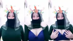 Ukhti Fira Jilbab Baju Hijau