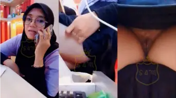 Mbak Amel Spill Memek saat Dikantor