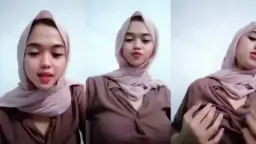 Ukhti Hijabers Cantik Remas Buah Dada Live