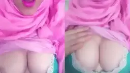 Hijab Pink Sex Remas Toket