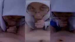 Disepong Keponakan Ukhti Hijab Kacamata