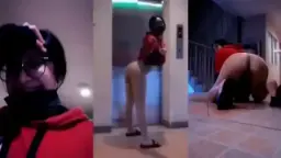 ABG Tiktok Viral Cantik Ekhib di Lorong Apart