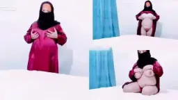 Arab Niqab Queen Pamer Toket Gede