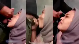 Jilbab Nyepong Crot di Muka Viral
