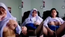Siswi SMA VCS Colmek Hijab