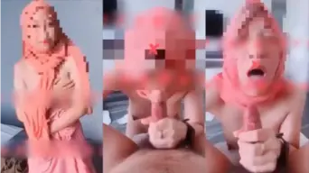 Disepong Ayang Berhijab Crotin Dalem Mulut