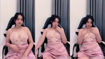 Dhea Cantik Sexy Lingerie Pink Live