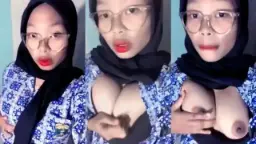 Hijab Abg Baju Batik Pulang Sekolah