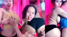Tiga ABG Lesbian Jilat Jilat Puting