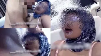 Genjot Tante Minxrose Berhijab Crot di Mulut