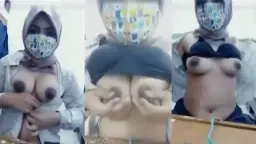 Tante Hijab Remas Toket Bulat