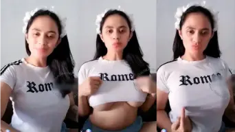Baju Putih Spill Toket Gede